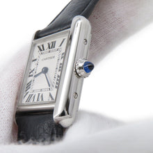 Load image into Gallery viewer, CARTIER Tank mast SM H29.5mm×W22mm Stainless Steel Leather Silver DialWSTA0042