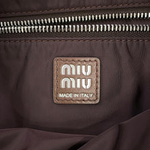 Load image into Gallery viewer, MIUMIU Ivy Crochet Tote Bag Cocoa Brown/Celeste Blue5BG311_2IH7_F04H6_V_OLL Cotton