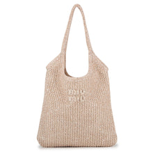 Load image into Gallery viewer, MIUMIU Ivy Sequins Mesh Tote Bag Powder Pink5BG231_ACP8_F0236_V_OLO Polyamide Polyester