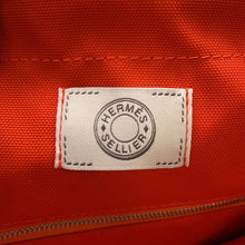Load image into Gallery viewer, HERMES Sucked Pansage Groom Beige・Sabour/Feu Toile Chevrons Canvas