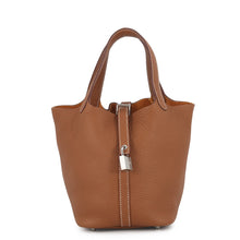 Load image into Gallery viewer, HERMES Picotin Lock Gold Taurillon Clemence Size PM