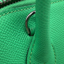 将图像加载到图库查看器中,HERMES Bolide 1923 Sangle Woolly Vert Comics/Vert Fizz Epsom Size 25