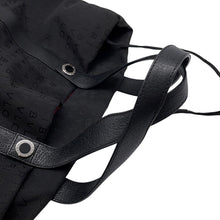Load image into Gallery viewer, BVLGARI Logo Mania Tote Bag Black Canvas Leather