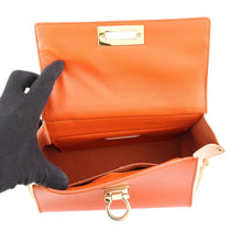 将图像加载到图库查看器中,Ferragamo Sofia Gancini 2-way Bag Orange/Light Pink/WhiteFZ21 D570 Leather Size Small
