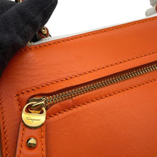 将图像加载到图库查看器中,Ferragamo Sofia Gancini 2-way Bag Orange/Light Pink/WhiteFZ21 D570 Leather Size Small