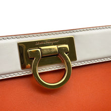 将图像加载到图库查看器中,Ferragamo Sofia Gancini 2-way Bag Orange/Light Pink/WhiteFZ21 D570 Leather Size Small