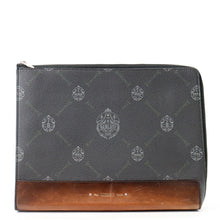 将图像加载到图库查看器中,Berluti Ninovolume Clutch Bag Black/Brown PVC Leather