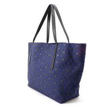 Load image into Gallery viewer, JIMMY CHOO Star motif tote bag Navy/Black Canvas Leather