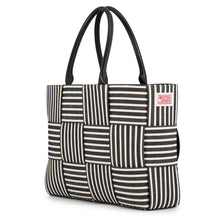 将图像加载到图库查看器中,Bottega Veneta Arco Tote Navy/White787336V4A718765 Canvas Leather Size Medium