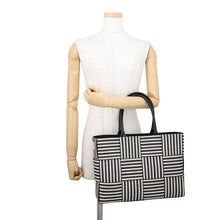 将图像加载到图库查看器中,Bottega Veneta Arco Tote Navy/White787336V4A718765 Canvas Leather Size Medium