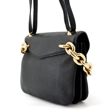 Load image into Gallery viewer, Bottega Veneta Mount Envelope Shoulder Bag Black Leather