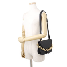 Load image into Gallery viewer, Bottega Veneta Mount Envelope Shoulder Bag Black Leather
