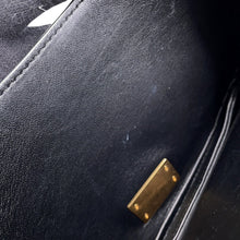 Load image into Gallery viewer, Bottega Veneta Mount Envelope Shoulder Bag Black Leather
