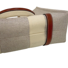 Load image into Gallery viewer, Chloe Woody Tote Bag Brown/WhiteCHC22AS383I2690U Canvas Calf Leather Size Large