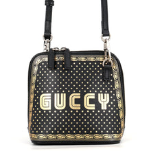 Load image into Gallery viewer, GUCCI GUCCY SEGA Print Mini Shoulder Bag Black511189 Leather