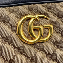 Load image into Gallery viewer, GUCCI GG Marmont Shoulder Bag Beige/Black447632 GG Canvas Leather