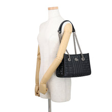 Load image into Gallery viewer, GUCCI GG Marmont Chain Tote Bag Black681483 UM8BN 1000 Leather Size Small