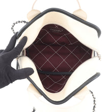 Load image into Gallery viewer, CHANEL Deauville Bowling Bag White/BlackA92757 Caviar Leather