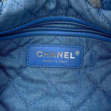 将图像加载到图库查看器中,CHANEL CHANEL22 Backpack BlueAS3859 Denim Size Small