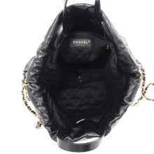 Load image into Gallery viewer, CHANEL CHANEL22 Backpack BlackAS3313 shiny calf Size Large