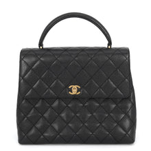 Load image into Gallery viewer, CHANEL Matelasse Handbag BlackA12397 Caviar Leather