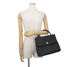 Load image into Gallery viewer, CHANEL Matelasse Handbag BlackA12397 Caviar Leather