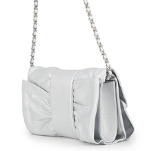 Load image into Gallery viewer, CHANEL Ribbon ChainShoulder Bag SilverAS5129 Leather