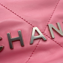 将图像加载到图库查看器中,CHANEL CHANEL22 ChainShoulder Bag PinkAS3980 Shiny Calf Leather