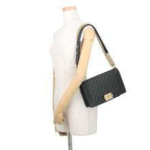 Load image into Gallery viewer, CHANEL Boy Chanel ChainShoulder Bag BlackA67086 Lambskin Size 25