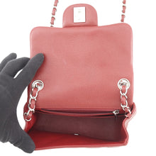Load image into Gallery viewer, CHANEL Mini Matelasse Chain Shoulder Bag RedA35200 Caviar Leather
