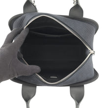 Load image into Gallery viewer, CHANEL Deauville Bowling 2-Way Bag Navy/BlackA92749 Canvas Leather