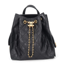 Load image into Gallery viewer, CHANEL CHANEL25 ChainShoulder Bag BlackAS5600 Caviar Leather Size Medium