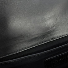 Load image into Gallery viewer, CHANEL Boy Chanel ChainShoulder Bag Black Shearling Leather Size 25
