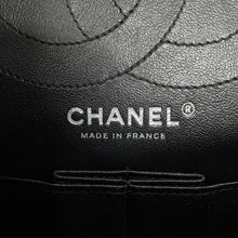 将图像加载到图库查看器中,CHANEL 2.55 Chevron Chain Shoulder Bag BlackA37586 Aged Calf Leather Size 25