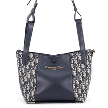 Load image into Gallery viewer, Dior Oblique Signature Bucket Bag NavyM2840UTZQ_M928 Canvas Leather Size Small