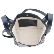 Load image into Gallery viewer, Dior Oblique Signature Bucket Bag NavyM2840UTZQ_M928 Canvas Leather Size Small