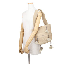 Load image into Gallery viewer, Dior D-BUBBLE Tassel Bucket Bag Beige Canvas