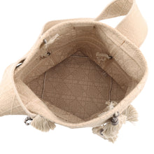 Load image into Gallery viewer, Dior D-BUBBLE Tassel Bucket Bag Beige Canvas