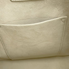 Load image into Gallery viewer, Dior SeDior CD Embossed Handbag WhiteM2271UBHA Leather Size Medium