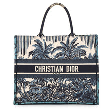 Load image into Gallery viewer, Dior Dior Palms Book Tote Blue/WhiteM12862REU_M928 Canvas Size Large