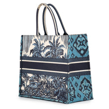 将图像加载到图库查看器中,Dior Dior Palms Book Tote Blue/WhiteM12862REU_M928 Canvas Size Large