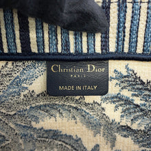 将图像加载到图库查看器中,Dior Dior Palms Book Tote Blue/WhiteM12862REU_M928 Canvas Size Large