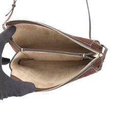 Load image into Gallery viewer, New Twin Shoulder Bag Brown Velour