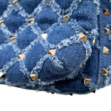 Load image into Gallery viewer, Valentino Garavani Studded Backpack Blue Denim