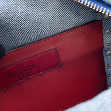 Load image into Gallery viewer, Valentino Garavani Studded Backpack Blue Denim