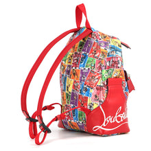 Load image into Gallery viewer, Christian Louboutin Logo Backpack Red Canvas Leather