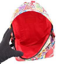 Load image into Gallery viewer, Christian Louboutin Logo Backpack Red Canvas Leather