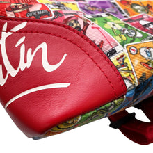 Load image into Gallery viewer, Christian Louboutin Logo Backpack Red Canvas Leather