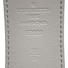 Load image into Gallery viewer, LOUIS VUITTON BeltLV Initials Belt Size 90 GrayMP300 Damier Salt