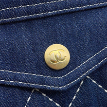 Load image into Gallery viewer, CHANEL Matelasse Clutch Bag Blue Denim